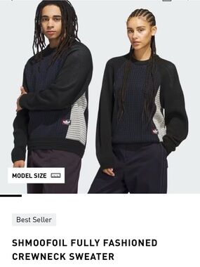 adidas unisex schmoofoil crew neck